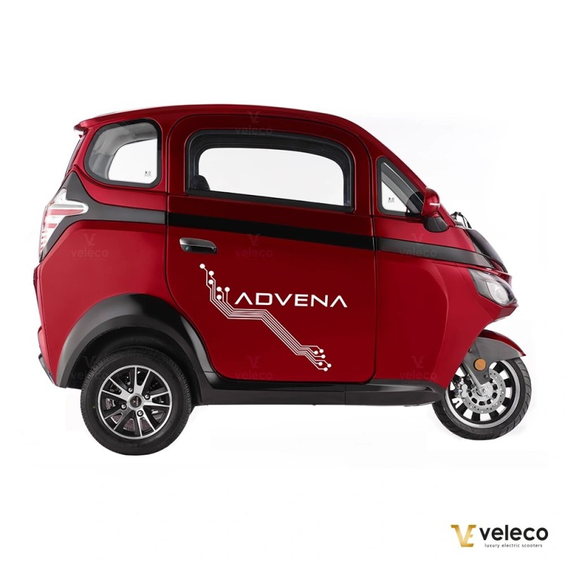Veleco ADVENA: 2-osobowy zabudowany motorower mini samochód