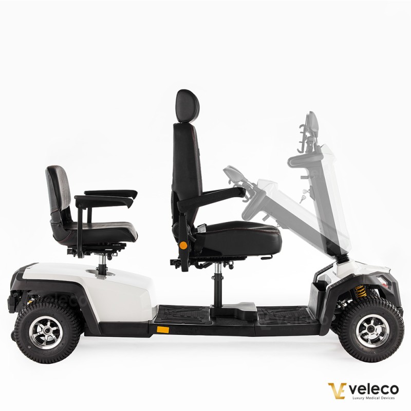 Veleco SHARPY TWIN: skuter inwalidzki z podwójnym siedzeniem